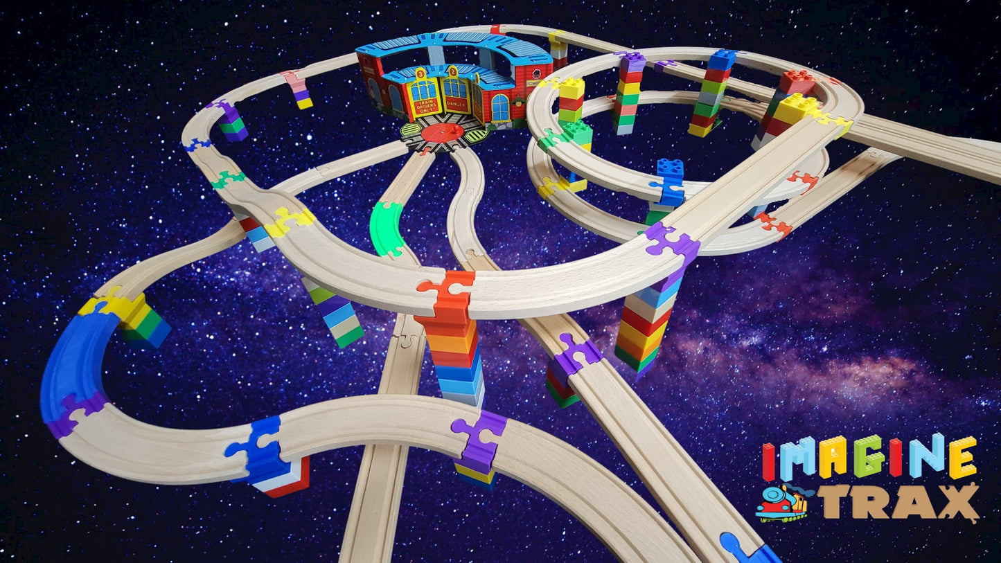 Spiral Mountain train Shed MEGA Set